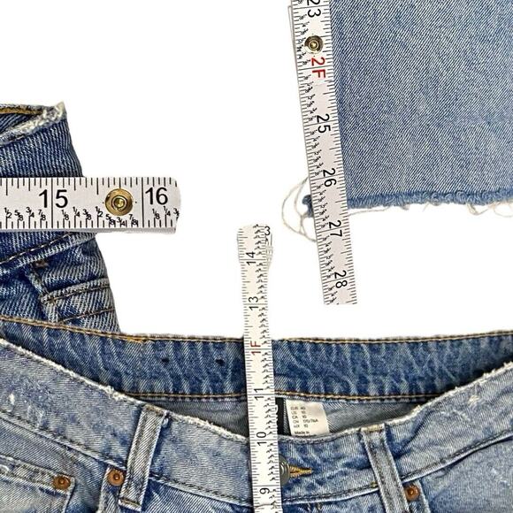 H&M Embroidered Mom Jeans Womens 10 Aztec Boho Southwestern Retro Cowgirl Casual - Picture 8 of 11